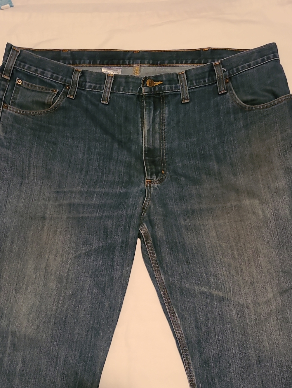Carhartt Straight Traditional Fit Jeans 44 X 30 Blue RN# 14806